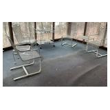 Beautiful 7 Pc Cream Wrought Iron Patio Set