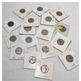 17 Pc Various Nickels