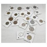 20 Piece Various Foreign Coins