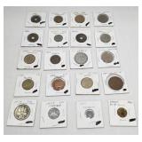 20 Piece Various Foreign Coins
