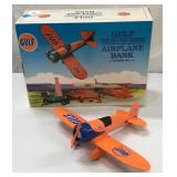 Gulf Collector Series Die Cast Airplane Bank