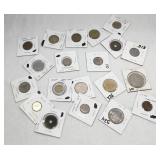 20 Piece Various Foreign Coins