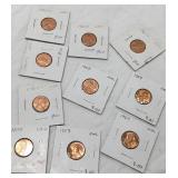 10 Pc Uncirculated Pennies