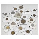 20 Piece Various Foreign Coins