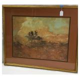 Vtg 1979 James Jim Ryon Native Print-29x24 Inches