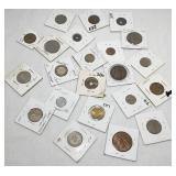 20 Pc Various Foreign Coins