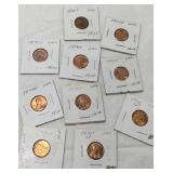 10 Pc Uncirculated Pennies