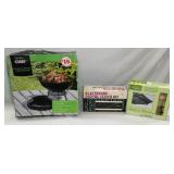 New-Charcoal Grill/Digital Clock.Umbrella Jewelry