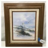 Beautiful Seascape Oil Painting B Acken-13x15