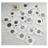 20 Piece Various Foreign Coins