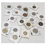 20 Pc Various Foreign Coins
