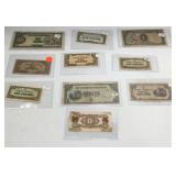 10 Pc Philippines Paper Money