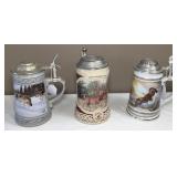 Trio of Wild Life Steins