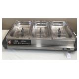 Crux 2.5 Qt Triple Buffet Server