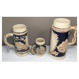 Trio of Beer Steins