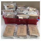Tote of Individual MRE Meals- Diff Flavors