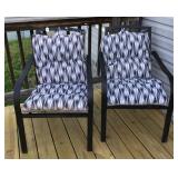Pair of Metal Patio Chairs