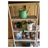 Stackable Plastic Shelves w/ Contents