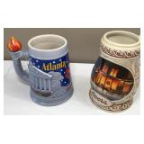 Pair of 1996/1998 Beer Steins