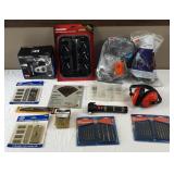 Misc Tool Lot-Respirators/Bits/Etc