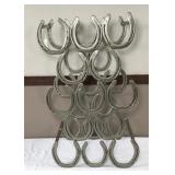 Heavy Duty Horseshoe Wine Bottle Holder-15x10x24