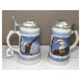 Pair of Gerz German Beer Steins