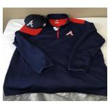 XXL Mens Atlanta Braves Pull Over