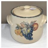 Home & Garden Party Stoneware Pot w/ Lid