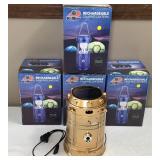 4 Pc New- Rechargeable Camping Lantern
