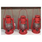 Trio of Battery Operated LED Lanterns