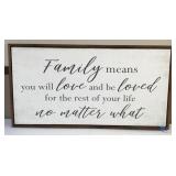 'Family Means...' Wooden Wall Decor-38x20 Inches