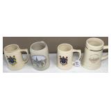 Four Beer Mugs