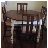 Amazing Antique Dining Table and 4 Chairs-