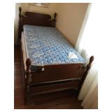 Beautiful Wooden Twin Size Bed
