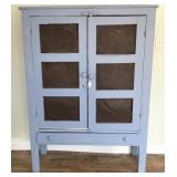 Large Antique Pie Safe w/ Tin Panels-45x16x61 Inch
