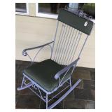 Painted Mid Cent Wrought Iron Rocker-23 In. Wide