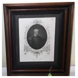 Vtg Steel Engraving of Winfield Scott