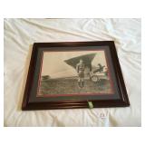 Vtg Carles Lindbergh Aircraft Photo-23x19 Inches