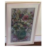 Framed Floral Still Life Print-25x38 Inches