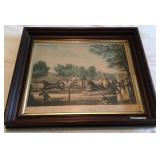 19th Century Color Lithograph-18x15 Inches