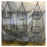 3 Hanging Fruit Baskets