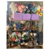 Large Lot of Artificial Flowers