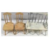 Doll Chairs/Bench