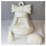 Large Glazed Bell/Small Raw Pieces