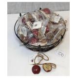 Basket of Apple Decorations