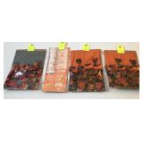4 Sets of Handmade Napkins/Napkin Rings