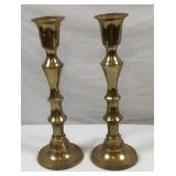 Pair of Large Metal Candle Sticks-18 Inches Tall