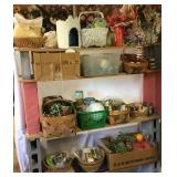 Several Shelves w/ Misc Craft Supplies