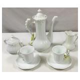 9 Pc Ceramic Tea Set