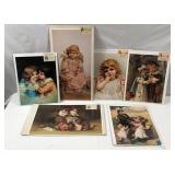 6 Pc Old Print Factory Prints